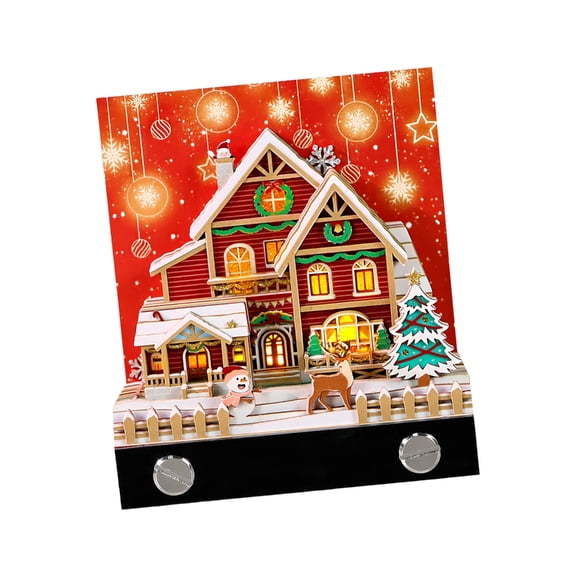 BQBQERT Interactive Tearable Calendar with Built In LED Lights and Social Media Ready Holiday Theme