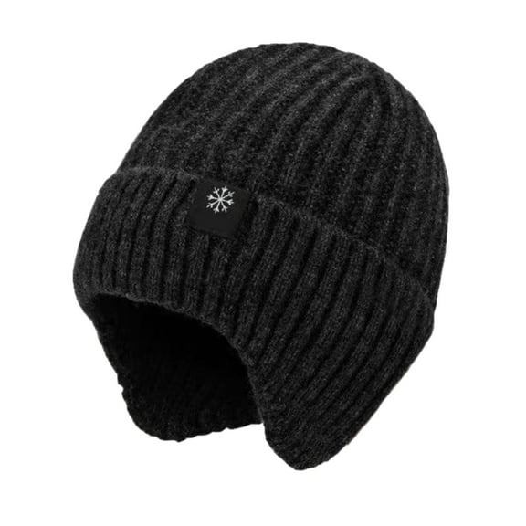 BQBQERT Knitted Ear Protections Earmuff Hat Fisherman Knitted Hat Men Cycling Running Knitted Hat Winter Warm Knit Skull Caps