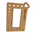 thumbnail image 1 of BQBQERT Knitting Gauge Crochet Ruler Wood Stitching Counter Spinner Yarn Measure For Easy Stitching Measurement, 1 of 9