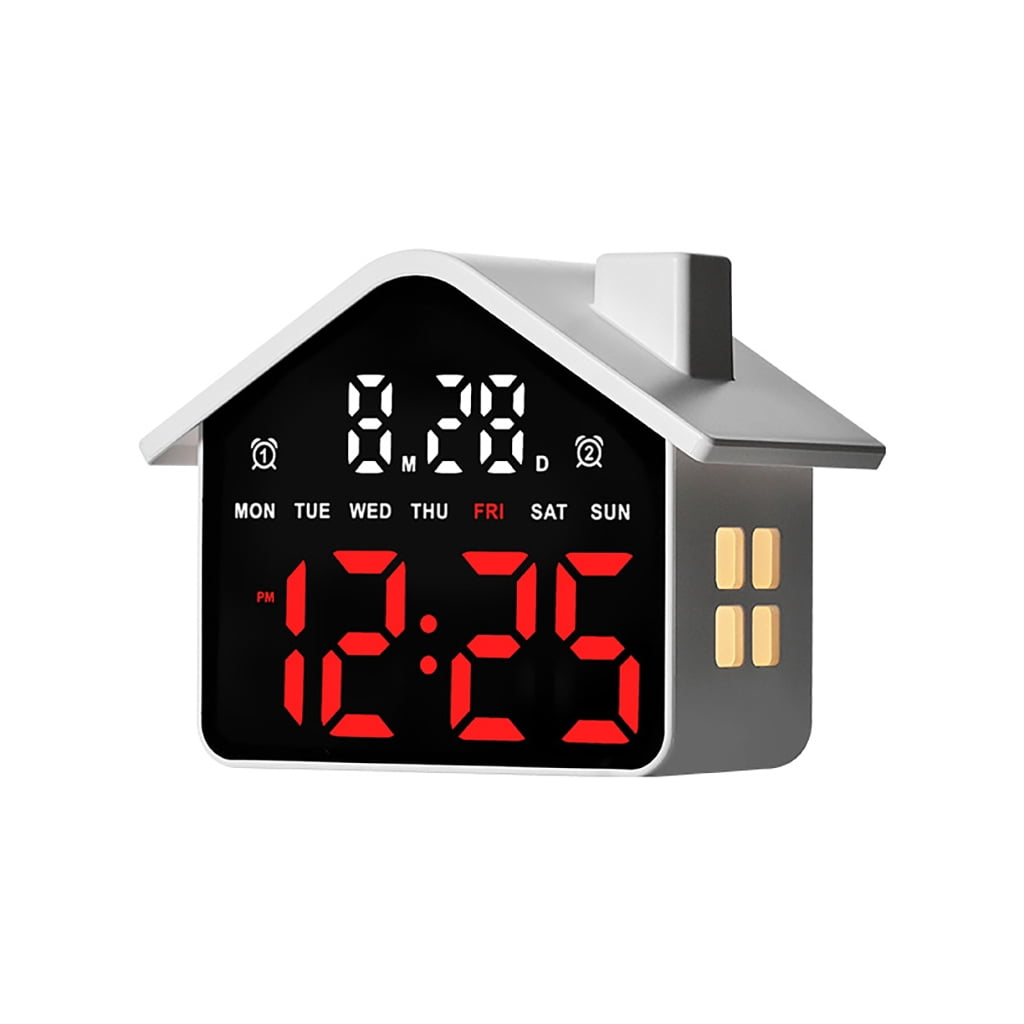 BQBQERT LED Digital Alarm Clock Electric Desk Clock for Bedroom Living ...
