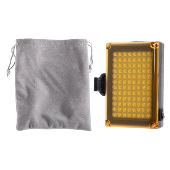 BQBQERT LED Fill Light DVFT-96 Lamp With Filter Stepless Dimming For DSLR Camera Photo Video Light