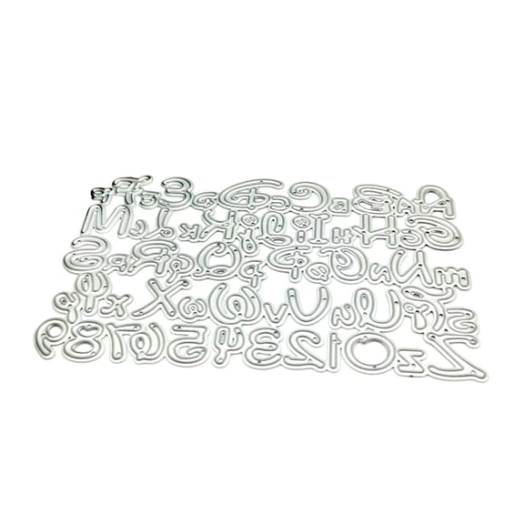 BQBQERT Letter Number Metal Cutting Dies Stencil Scrapbooking Album Paper Card Template Mold Embossing Craft Decoration