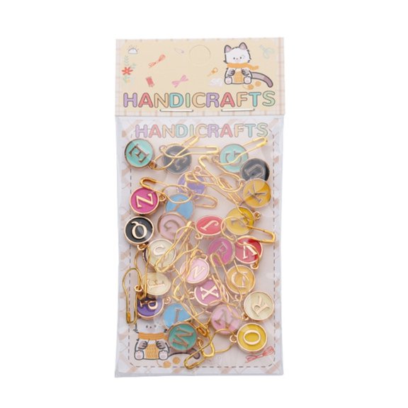 BQBQERT Letter Stitching Markers Crochet Hook Knitting Markers Stitching Holder