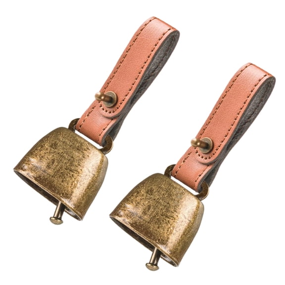 BQBQERT Loud Pet Dog Cowbell for Outdoor Walking Cats Collar Pendants Collar Accessories AntiLost Bells Clip Dog Supply 2PCS