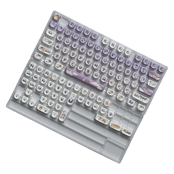 BQBQERT Lovely Keycaps Set Cartoon Animal Theme For 116Keys Mechanical Keyboards Keycaps Replacement