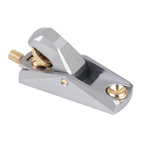BQBQERT Mini Sturdy Aluminum Hand Plane Low Angle Cutting Design for Accuracy Work