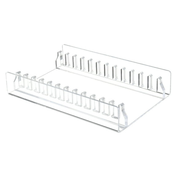 BQBQERT Modern Acrylic CDs Display Rack, Media Storage for 12 Standard CDs, Elegant Desk Accessory