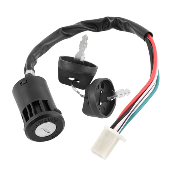 BQBQERT Motorcycle Off Road 4 Wires Ignition Barrel-Switch with Suitable for ATV Go Kart Scrambling Motorcycle