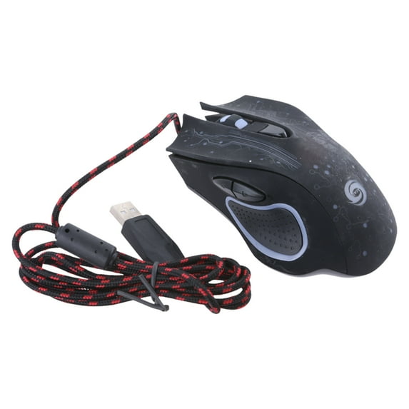 BQBQERT Mouse USB Game Gaming Mechanical Mouse 3200DPI 6 Buttons Mute