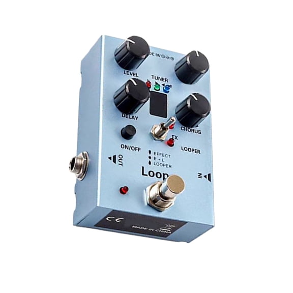BQBQERT Multi Effect Electric Guitar Pedal Looper Delay Choruses Volumes Knob for Practice and Enduring