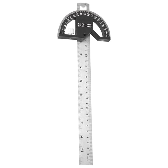 BQBQERT Multifunctional Angles Ruler 45/90 Degree Measuring Scriber Movable Angles Ruler Woodworking Center Finder