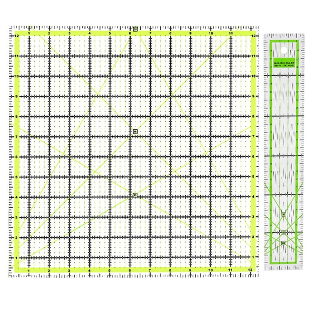 BQBQERT Multifunctional Sewing Ruler Fabric Cutting Ruler Acrylic Quilting Ruler Patchwork Ruler for Easy Precisions Cutting