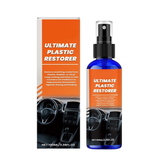 BQBQERT Multipurpose Car Interior Polish Car Trim Restorer Sprays Polish fit for Rubber Surfaces