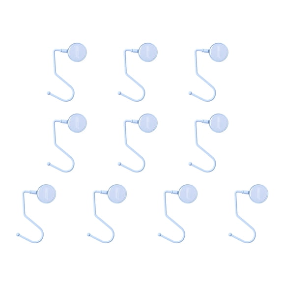 BQBQERT Multipurpose Desk Hooks 10 Pack, Strong and Resuable for Office Supplies School Daily Use and Home Organization