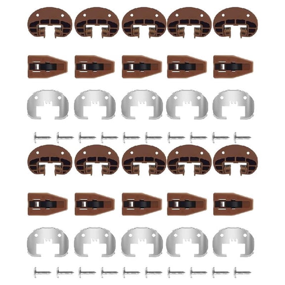 BQBQERT Multipurpose Drawer Slide Fittings Hardware Set 10 Pack Sturdy and Metal Materials Home Accessory for Daily Use