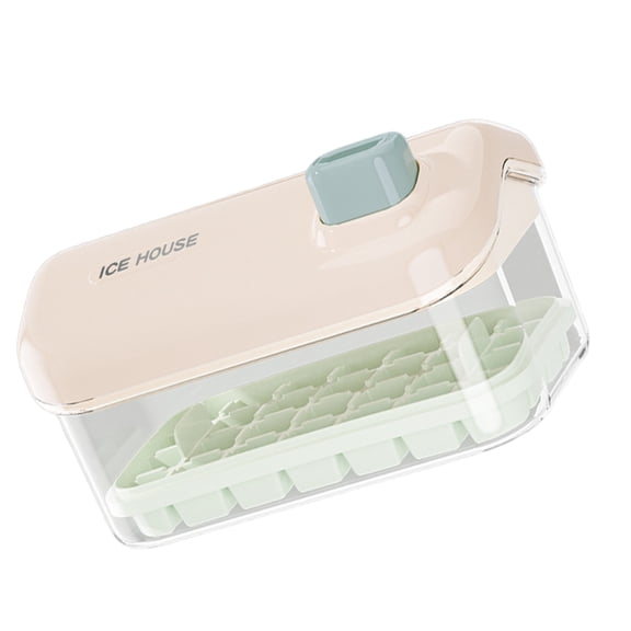 BQBQERT Multipurpose Ice Maker Storage Container Practical Ice Cube Maker with Lid 28/56Grids Ice Tray for Clean Ice Cube
