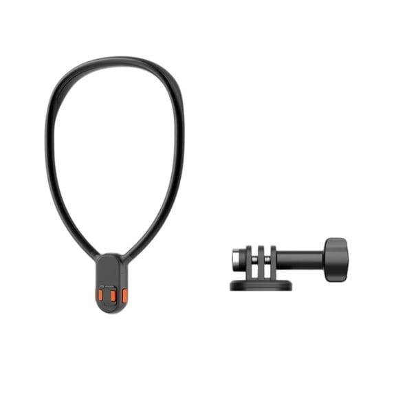 BQBQERT Neck Mount For Sports Cameras With Quick-Release Clip, Secure Strap & Adjustable Angles For Hiking Vlogging