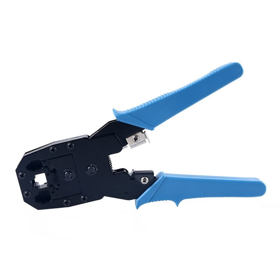 BQBQERT Networking Cable Crimper Plier Tool With 3 in 1 Function Crimp Stripper Cut For 8P8C 6P6C Comfortable Grip