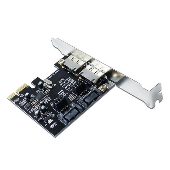 BQBQERT PCIe to SATAIII eSATA PCIe X16 SATAIII 6Gbps Controller Card For Multiple Motherboards Configuration