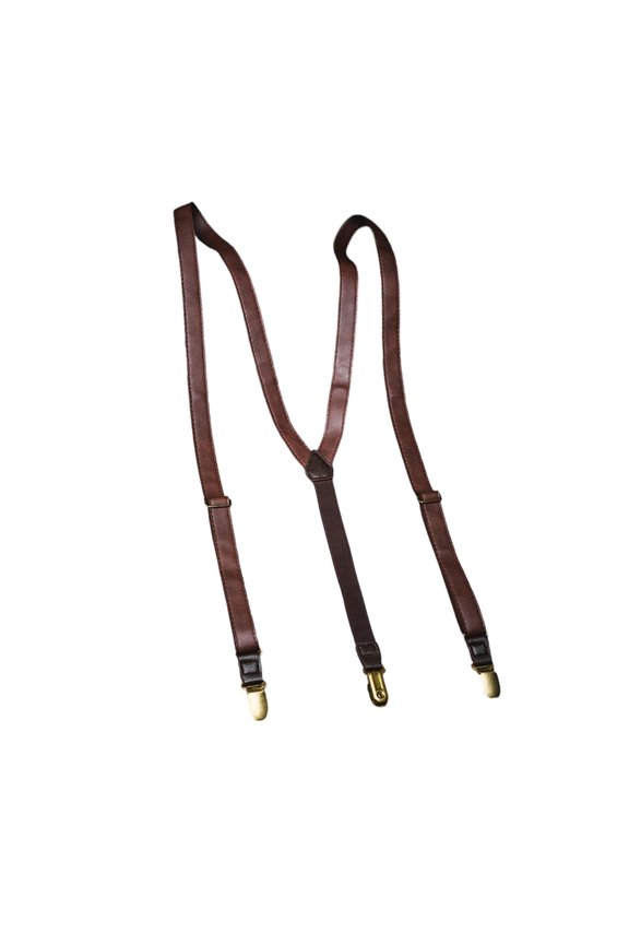 PU Leather Brace Y-Shape Suspenders Belt For Adult Teens Unisex Stretchable Shoulder Strap for Formal Occasion Event