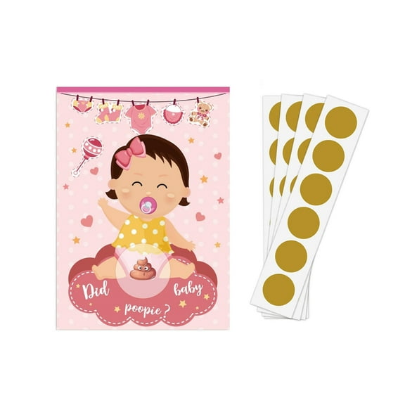 BQBQERT Pack of 24 Entertaining Baby Shower Lottery Tickets Scratch Raffle Cards Multifunctional Game Cards Activity for Party