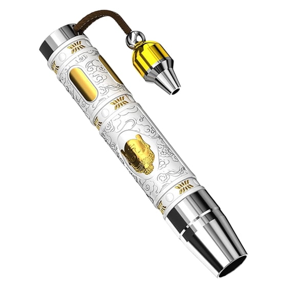 BQBQERT Portable LED Flashlight with Three Lighting Setting Alloy Crafted LED Flashlight for Gemstones Display