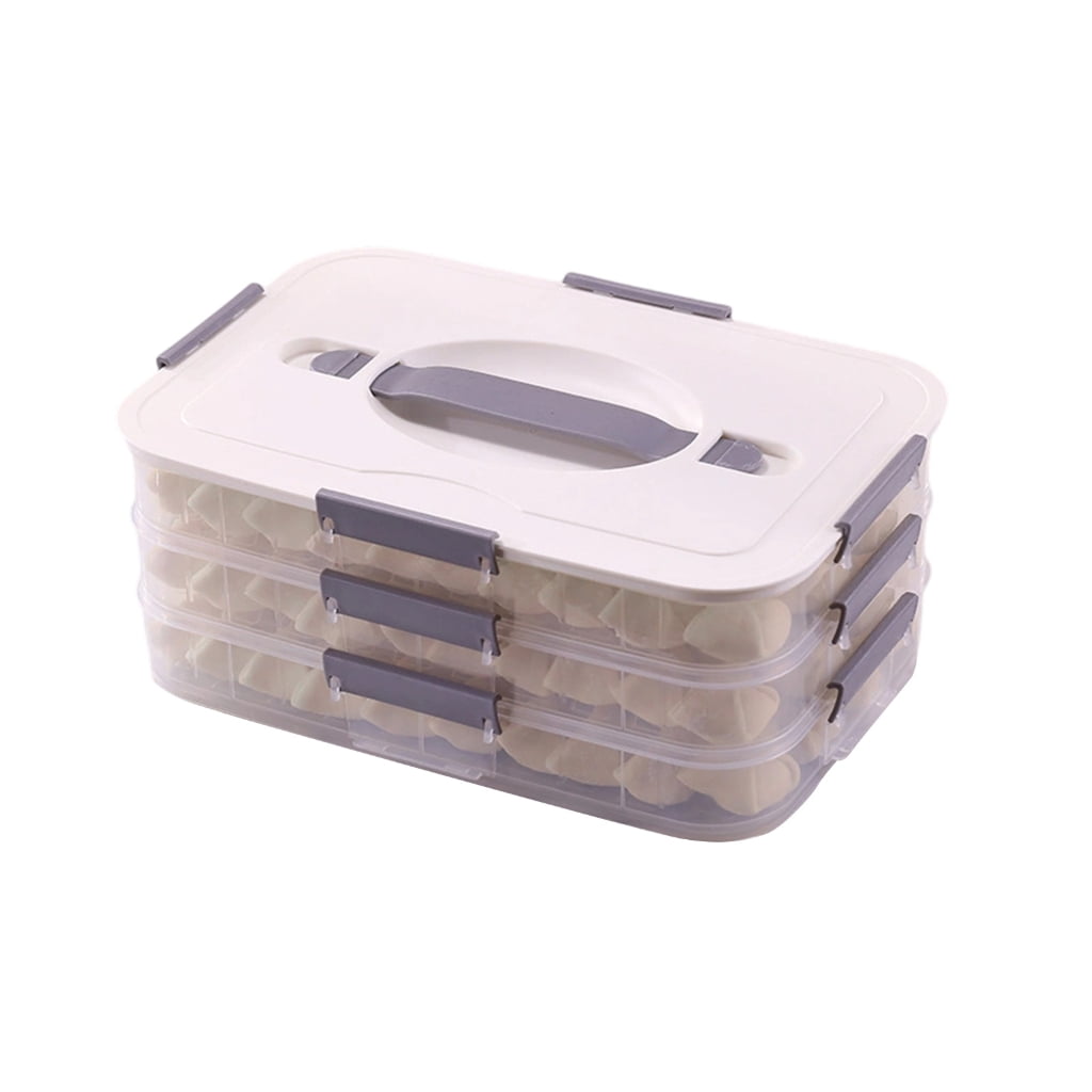 BQBQERT Portable Multi Layer Refrigerator Food Organizers Storage Case ...