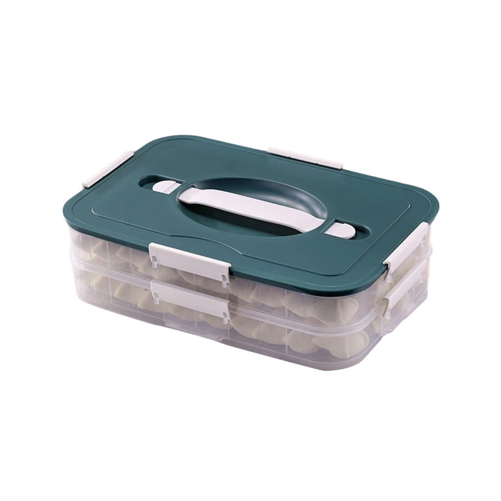 BQBQERT Portable Multi Layer Refrigerator Food Organizers Storage Case ...