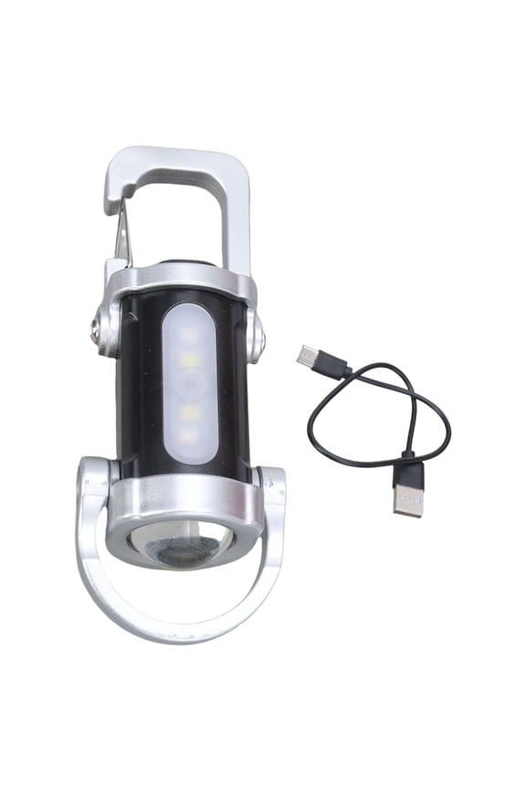Portable USB Rechargeable Work Light Small Keychain Flashlights LED Torches