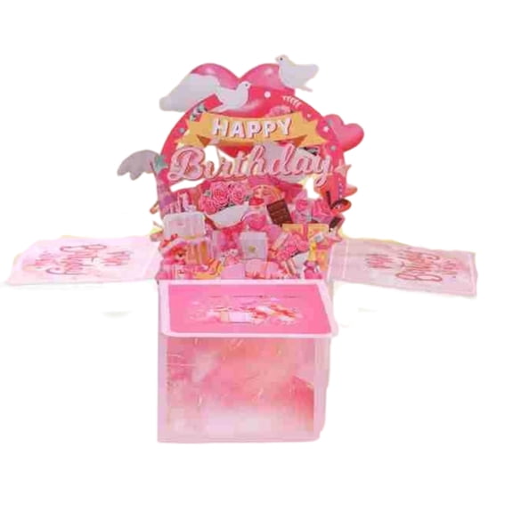BQBQERT Premium Birthday Card With Detailed Cutting Cardstock Paper