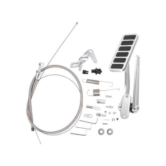 BQBQERT Premium Smoothed Aluminum Restrict Footrest With Reinforced Cable For Enhanced Accelerate Control In Cars