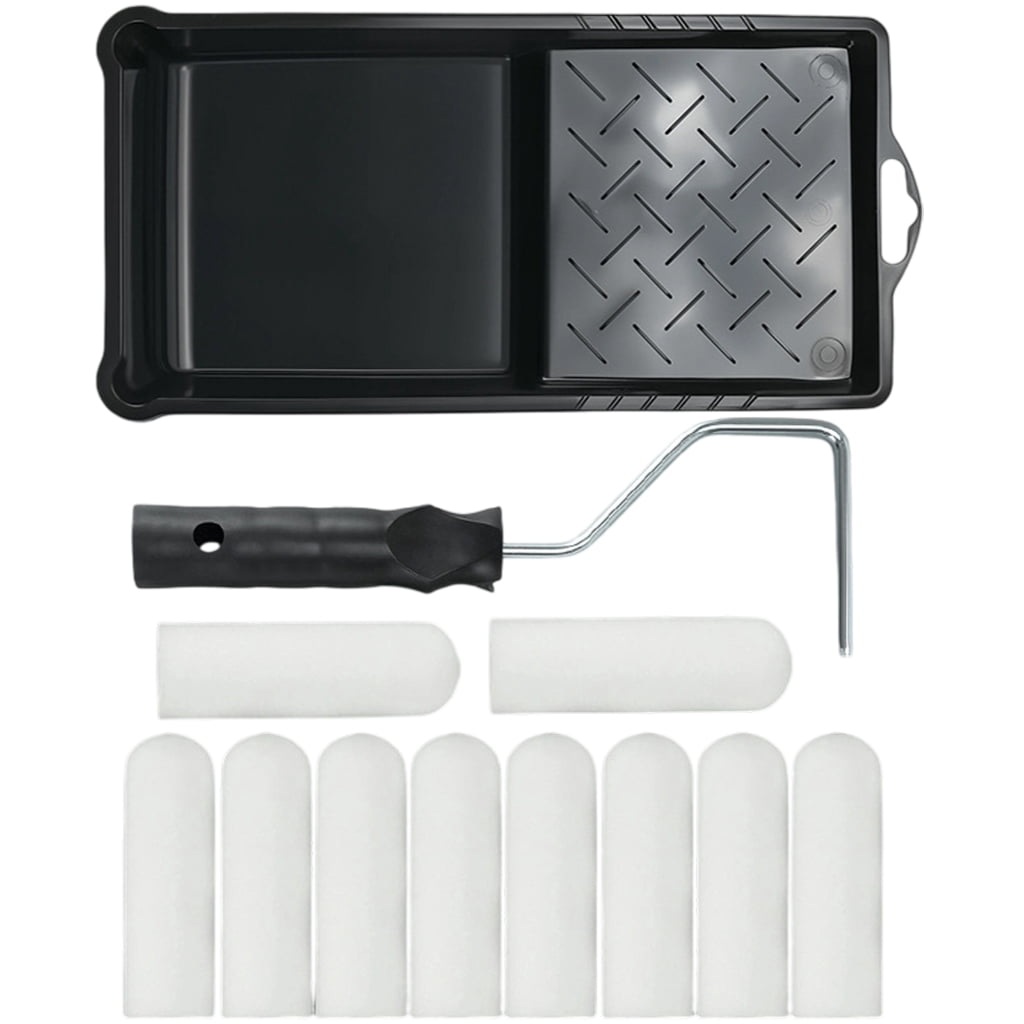BQBQERT Professional 4 Inch Small Paint Roller Covers Component Foam Replacement Roller Covers for Smooth Consistent Finishes