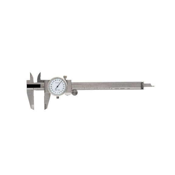 BQBQERT Professional 8Inch Stainless Steel Dials Caliper With Black Scale For Engineering Measurements