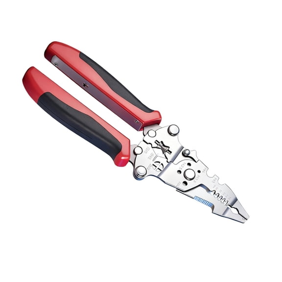 BQBQERT Professional Foldable Wire Crimper Pliers With Lighting Suitable For Electrical Work In Tight Dark