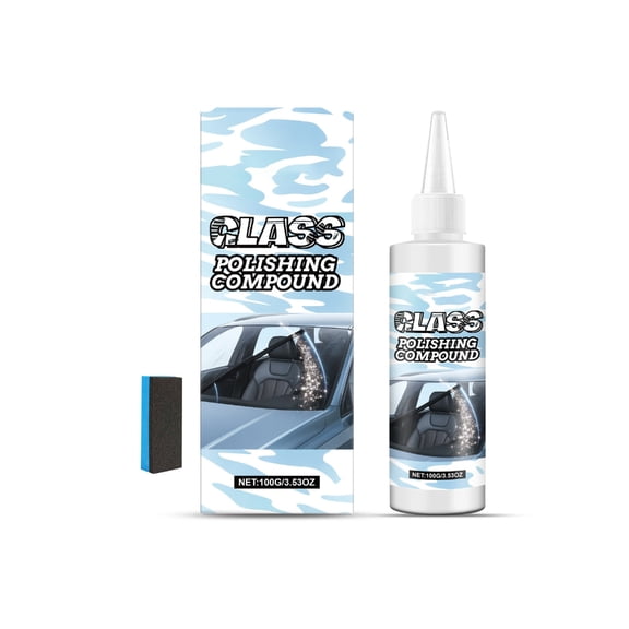 BQBQERT Professional Glass Restoration Pastes Upgrades for Long Lasting Clear & Defense on Automotive Glass Surfaces