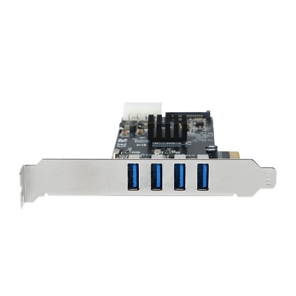 BQBQERT Professional PCIe 4 Bus To Quadruple USB3.0 Port Expansion Card With Individual 5Gbps Speeds