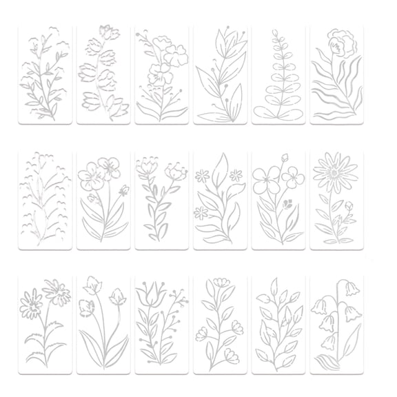 BQBQERT Professional Reusable Art Stencil Template Precisions Cut Shape Crafting Tool