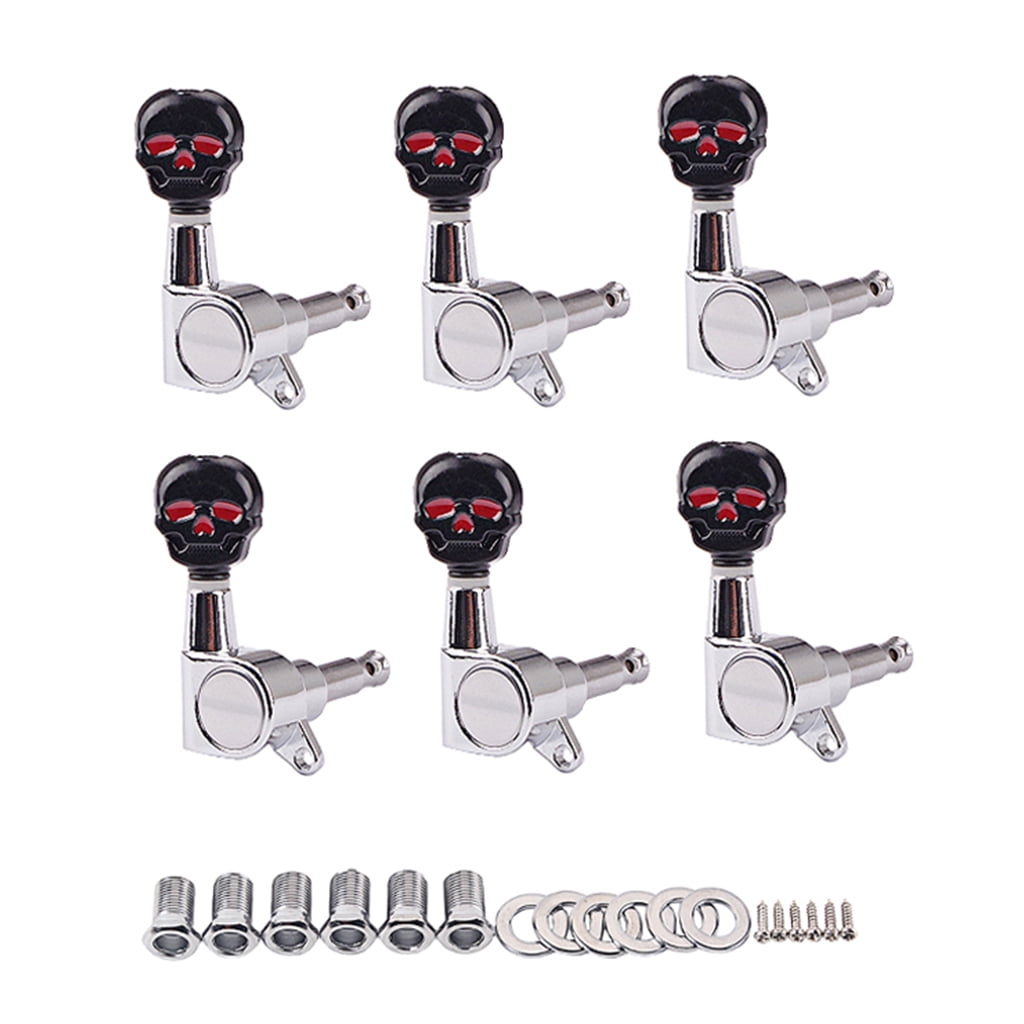 BQBQERT Professional Small Sealed Guitar Peg Tuning Pegs Tuner Machine Heads for Acoustic Folk Electric Guitar