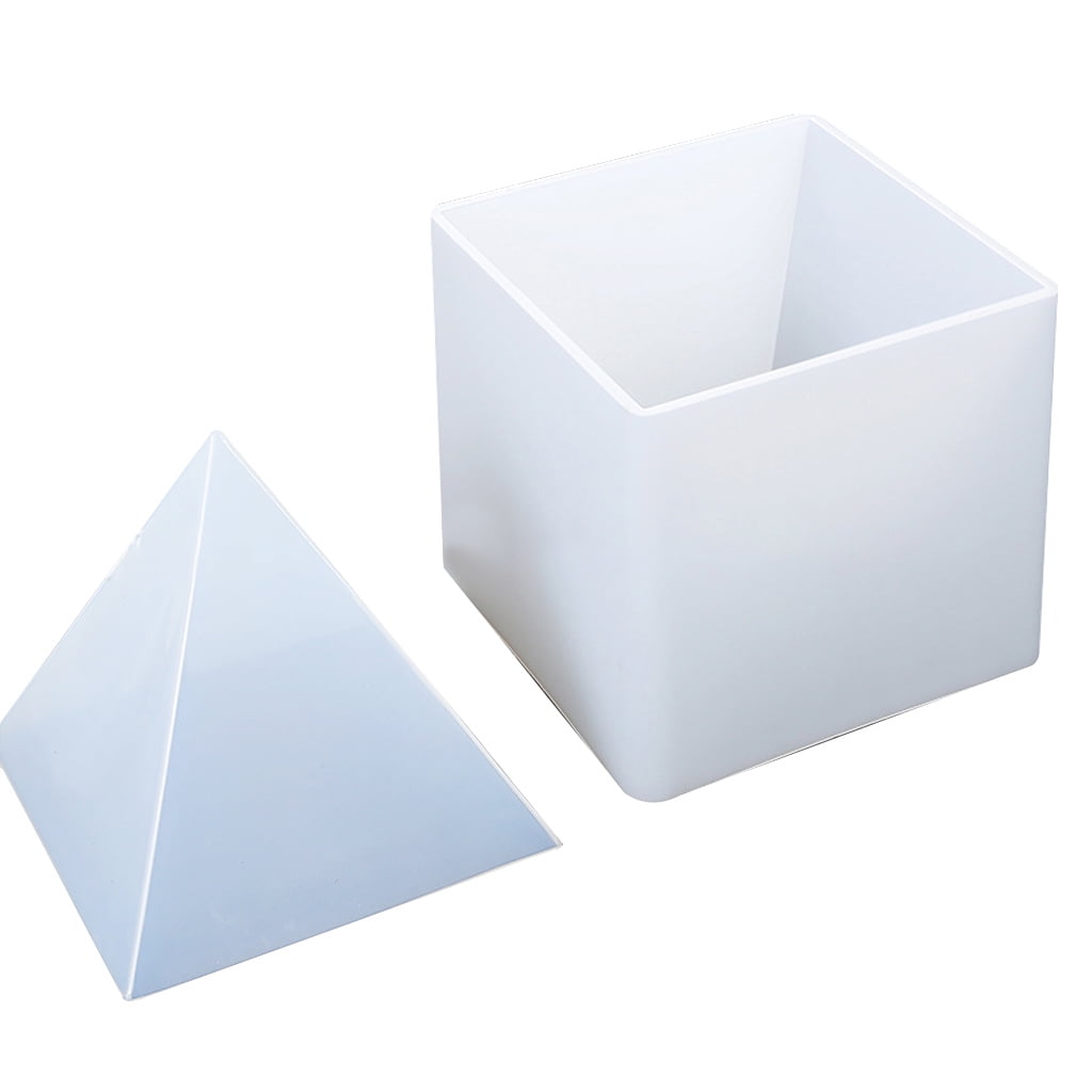 BQBQERT Pyramid Shape Resin Decorations Epoxy Transparent Silicone Mold