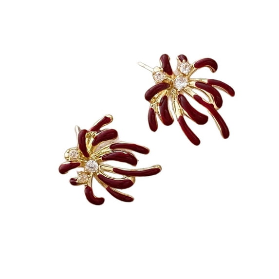 BQBQERT Pyrotechnics Earrings Alloy Crafted Comfortable Wear For Casual Outings And Evening Event