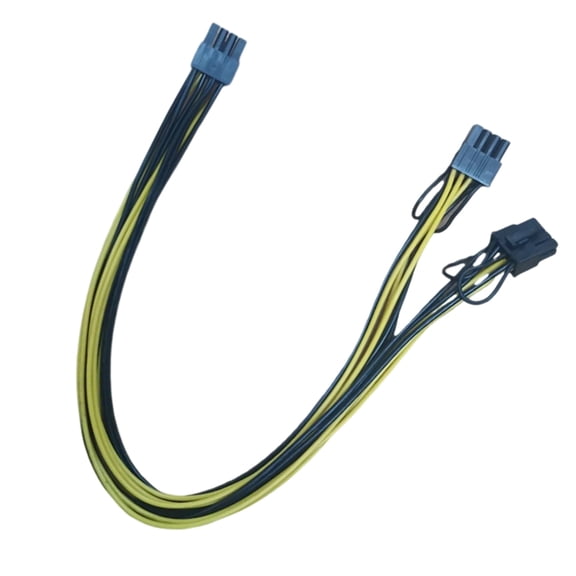 BQBQERT Reliability Graphics Card Power Adapters CPU 8Pin Male To Double 6+2Pin Computer Graphics Cord, 18AWG Wire