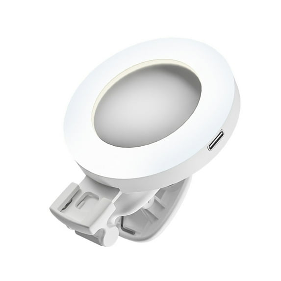 BQBQERT Rings Light for Laptop Desk Clip On,Small Computer Video Conference Lighting Adjustable LED Selfie Light
