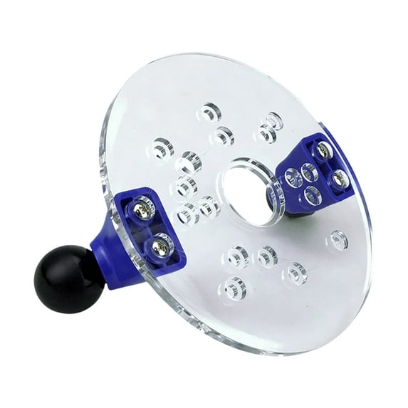 BQBQERT Router Plate Clear Base Plate Easy Installation Router Base with Double Handles Router Fixed Base Guide