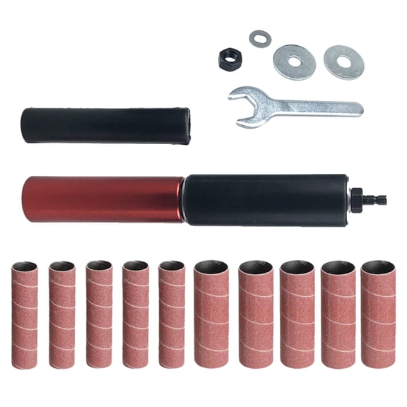 BQBQERT Sanding Drums Kits Drum Sander for Drill Sanding Band Sleeves and Drum Mandrels for Rotary Tool 120 Grit
