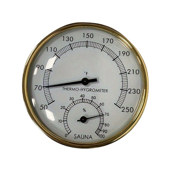 BQBQERT Sauna Room Wall Mounted Thermometers Hygrometer Clear Scale Room Temperature Humidness Meter Accurate