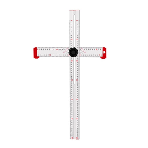 BQBQERT Scriber Drawing Marking Tool Ruler Drilling Positioning Ruler Drilling Tool