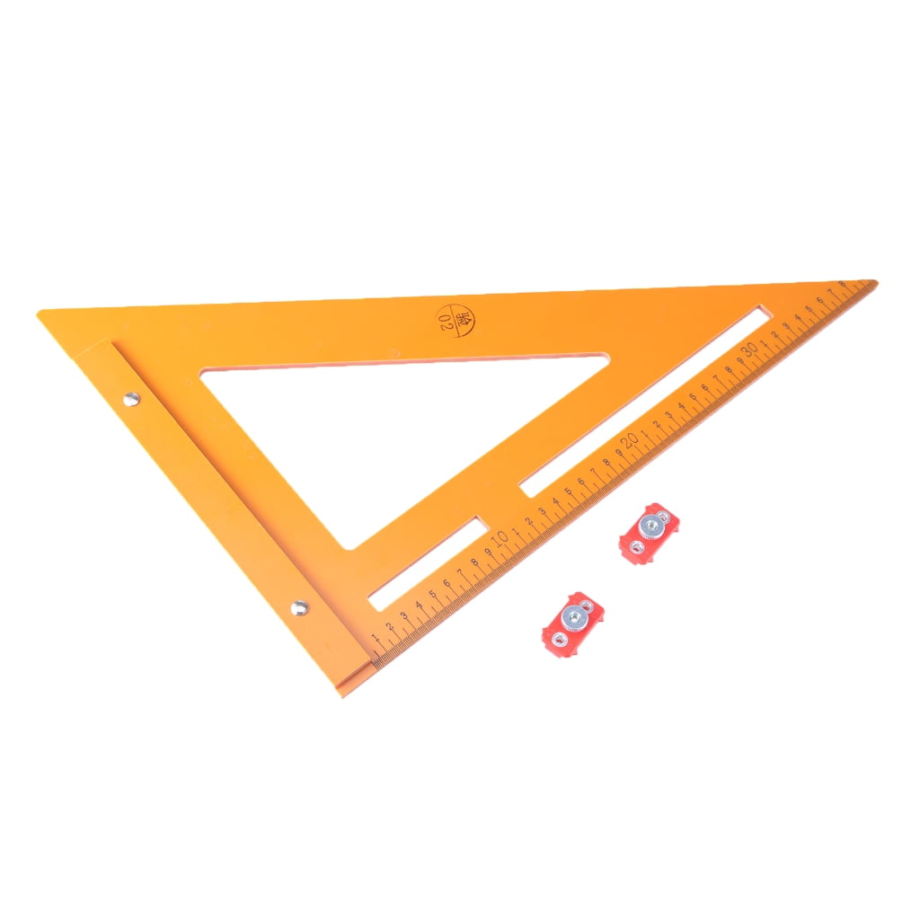 BQBQERT Scribing Ruler Measuring Ruler for Carpentry Ruler Protractor Hole Position Marking Ruler
