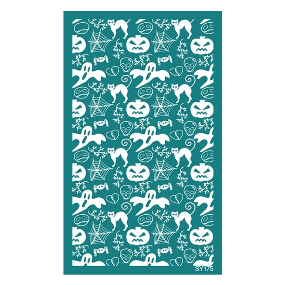 BQBQERT Self-Adhesive Silkscreen Print Stencils for Clay Earrings Jewelry Making