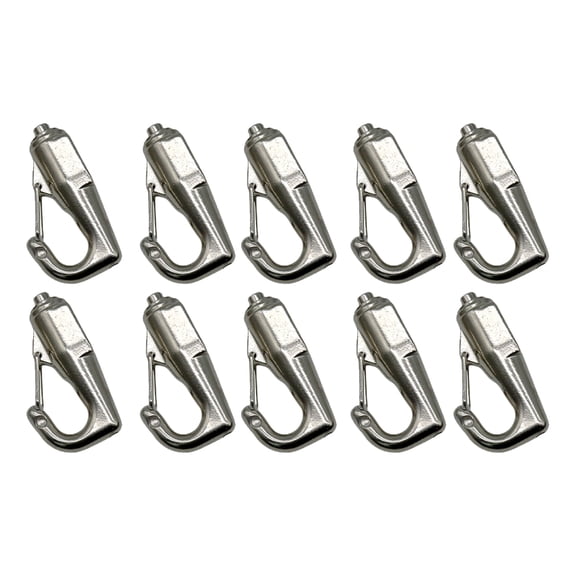 BQBQERT Set of 10 Art Hanging Hooks Stainless Steel Picture Hangers Easy Slide Artwork Display Hooks for Home and Gallery
