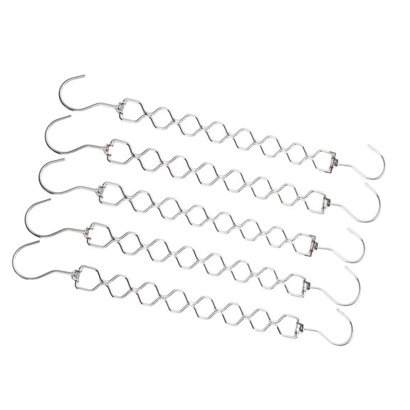 BQBQERT Set of 5 360 Degree Rotating Diamonds Clothes Rack Accessory for Hotels and Homes with Limited Space Saving Designs